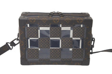 画像をギャラリービューアに読み込む, LOUIS VUITTON ルイ ヴィトン スリムソフトトランク ショルダーバッグ モノグラムチェス M20871 PVC ブラウン 美品 中古 61396