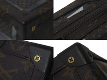 画像をギャラリービューアに読み込む, LOUIS VUITTON ルイ ヴィトン スリムソフトトランク ショルダーバッグ モノグラムチェス M20871 PVC ブラウン 美品 中古 61396