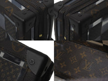 画像をギャラリービューアに読み込む, LOUIS VUITTON ルイ ヴィトン スリムソフトトランク ショルダーバッグ モノグラムチェス M20871 PVC ブラウン 美品 中古 61396