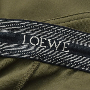 LOEWE ロエベ ジャージーカーゴパンツ アナグラムロゴ S359Y04XEE コットン ポリエステル カーキ サイズM 美品 中古 4a006140