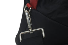 Load image into Gallery viewer, PRADA プラダ バケットバッグ ハンドバッグ テスート ナイロン トライアングルロゴ 筒型 1BE026 ブラック レッド 美品 中古 61401