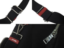 Load image into Gallery viewer, PRADA プラダ バケットバッグ ハンドバッグ テスート ナイロン トライアングルロゴ 筒型 1BE026 ブラック レッド 美品 中古 61401