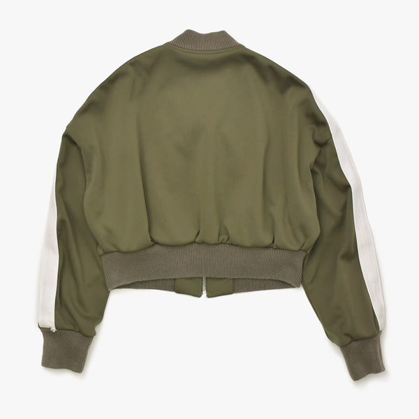 LOEWE ロエベ アナグラム テクニカルジャージー ボンバージャケット 24AW S359Y02XC2 カーキ サイズS 美品 中古 4a006141