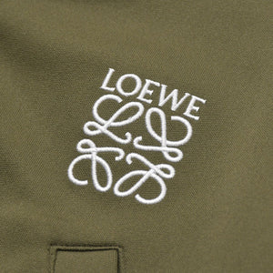 LOEWE ロエベ アナグラム テクニカルジャージー ボンバージャケット 24AW S359Y02XC2 カーキ サイズS 美品 中古 4a006141