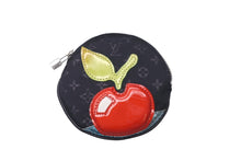 Load image into Gallery viewer, 極美品 LOUIS VUITTON ルイヴィトン モノグラムサテン コントドゥフェ コインケース M92272 ブラック リンゴ 財布 小物 中古 61418