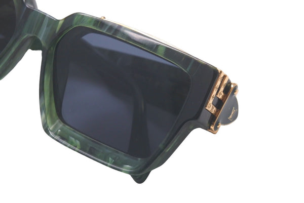 LOUIS VUITTON Louis Vuitton Sunglasses Z1167E 1.1 Millionaire Square Shape 58□17 145 Green Good Condition Used 61431 Genuine Product