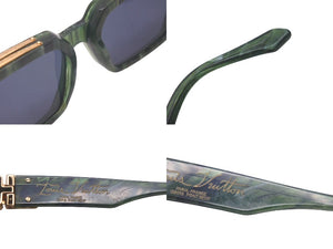 LOUIS VUITTON Louis Vuitton Sunglasses Z1167E 1.1 Millionaire Square Shape 58□17 145 Green Good Condition Used 61431 Genuine Product