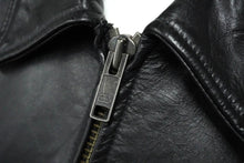 画像をギャラリービューアに読み込む, 極美品 21秋ランウェイ BALENCIAGA バレンシアガ オーバーサイズレザージャケット 662134 カーフ ブラック サイズ44 中古 61433