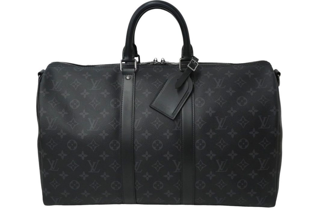 新品同様品 LOUIS VUITTON ルイヴィトン キーポルバンドリエール 45 ボストンバッグ M40569 シルバー 中古 61443