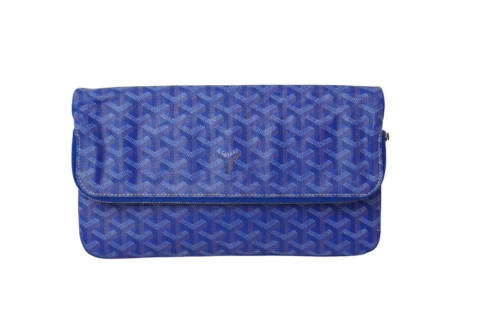 GOYARD ゴヤール サン・マリー MM クラッチバッグ STMARIMMLTY07CL07P スカイブルー シルバー金具 美品 中古 61446  – Casanova Vintage