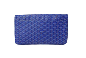 GOYARD ゴヤール サン・マリー MM クラッチバッグ STMARIMMLTY07CL07P スカイブルー シルバー金具 美品 中古 61446