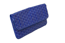 Load image into Gallery viewer, GOYARD ゴヤール サン・マリー MM クラッチバッグ STMARIMMLTY07CL07P スカイブルー シルバー金具 美品 中古 61446