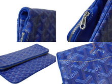 Load image into Gallery viewer, GOYARD ゴヤール サン・マリー MM クラッチバッグ STMARIMMLTY07CL07P スカイブルー シルバー金具 美品 中古 61446