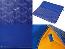 Load image into Gallery viewer, GOYARD ゴヤール サン・マリー MM クラッチバッグ STMARIMMLTY07CL07P スカイブルー シルバー金具 美品 中古 61446