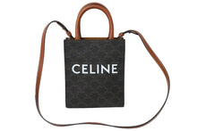 Load image into Gallery viewer, 極美品 CELINE セリーヌ ミニ バーティカル トリオンフ キャンバス ショルダーバッグ 194372BZK.04LU ブラウン 中古 61457