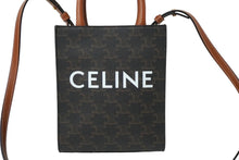 Load image into Gallery viewer, 極美品 CELINE セリーヌ ミニ バーティカル トリオンフ キャンバス ショルダーバッグ 194372BZK.04LU ブラウン 中古 61457