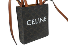 Load image into Gallery viewer, 極美品 CELINE セリーヌ ミニ バーティカル トリオンフ キャンバス ショルダーバッグ 194372BZK.04LU ブラウン 中古 61457