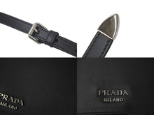 Load image into Gallery viewer, 極美品 PRADA プラダ ２WAYショルダーバッグ サフィアーノレザー スタッズ ブラック ピンク レーシングロゴ 中古 61460