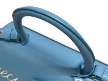 Load image into Gallery viewer, 極美品 DELVAUX デルヴォー L'Humour MM ルーモア MM ハンドバッグ AA0480AAM040BCM 2WAY ブルー シルバー金具 中古 4b006147