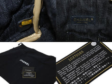 画像をギャラリービューアに読み込む, CHANEL シャネル ハンドバッグ スパークリングデニム ココマーク A31985 10番台 インディゴ ゴールド金具 美品 中古 61491