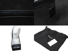 Load image into Gallery viewer, CELINE セリーヌ レザーショルダーバッグ F-C-3213 ロゴ メンズバッグ ブラック シルバー金具 美品 中古 61493