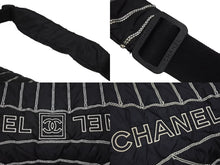 画像をギャラリービューアに読み込む, CHANEL シャネル スポーツライン ショルダーバッグ A32807 10番台 ココマーク ステッチ ナイロン ブラック 美品 中古 4b006150