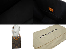 画像をギャラリービューアに読み込む, LOUIS VUITTON ルイヴィトン トートバッグ ジャイアント NIGO ダミエ モノグラムキャンバス ブラウン N40355 美品 中古 61500