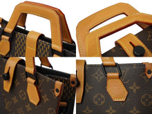 画像をギャラリービューアに読み込む, LOUIS VUITTON ルイヴィトン トートバッグ ジャイアント NIGO ダミエ モノグラムキャンバス ブラウン N40355 美品 中古 61500