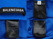 Load image into Gallery viewer, 極美品 BALENCIAGA バレンシアガ COPYRIGHT コピーライト ロゴプリント半袖Ｔシャツ コットン ブルー XS 中古 61531