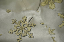 Load image into Gallery viewer, HERMES エルメス マルジェラ期 シルク ベスト 雪 結晶 グレー系 ベージュ ジレ 柄 アウター サイズ40 良品 中古 61543