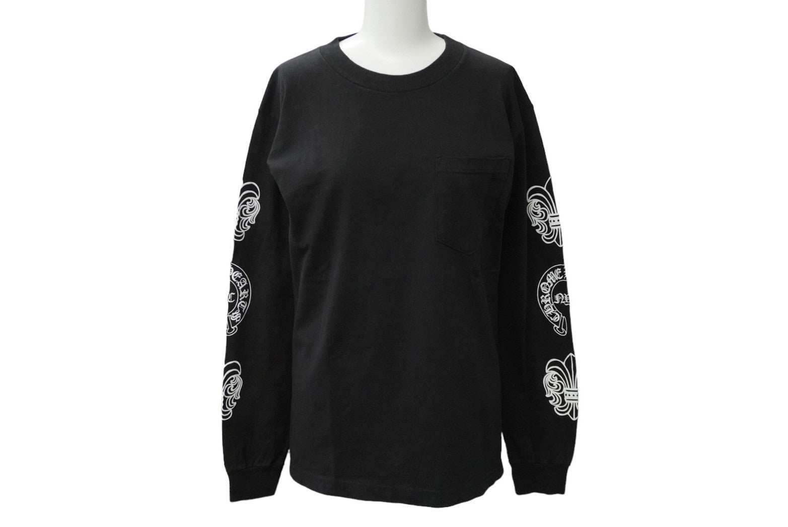 CHROME HEARTS クロムハーツ 長袖Ｔシャツ BSフレア ホースシュー プリント サイズS ブラック コットン 美品 中古 61552 –  Casanova Vintage