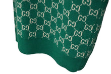 画像をギャラリービューアに読み込む, GUCCI グッチ GG柄 Vネックニット セーター グリーン 20SS サイズXL ウール 597725 XKA4R 美品 中古 61555