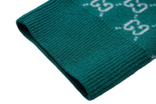 画像をギャラリービューアに読み込む, GUCCI グッチ GG柄 Vネックニット セーター グリーン 20SS サイズXL ウール 597725 XKA4R 美品 中古 61555