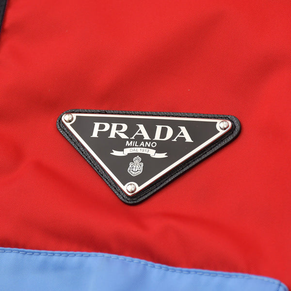 極美品 PRADA プラダ 20SS ナイロン アノラックジャケット SGB407 サイズS FRANK OCEAN着用 トライアングルロゴ マルチカラー 中古 4a006156