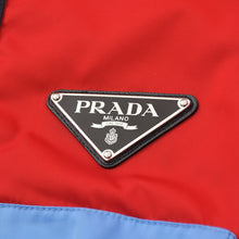 Load the image into the gallery viewer. 極美品 PRADA プラダ 20SS ナイロン アノラックジャケット SGB407 サイズS FRANK OCEAN着用 トライアングルロゴ マルチカラー 中古 4a006156