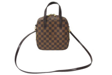 画像をギャラリービューアに読み込む, LOUIS VUITTON ルイヴィトン スポティーニ ハンドバッグ N48021 スペシャルオーダー ダミエキャンバス ブラウン 美品 中古 61572