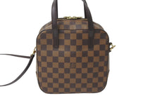 画像をギャラリービューアに読み込む, LOUIS VUITTON ルイヴィトン スポティーニ ハンドバッグ N48021 スペシャルオーダー ダミエキャンバス ブラウン 美品 中古 61572