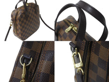 画像をギャラリービューアに読み込む, LOUIS VUITTON ルイヴィトン スポティーニ ハンドバッグ N48021 スペシャルオーダー ダミエキャンバス ブラウン 美品 中古 61572