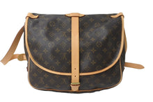 Load image into Gallery viewer, LOUIS VUITTON ルイ ヴィトン ソミュール35 ショルダーバッグ M42254 モノグラムキャンバス ブラウン 美品 中古 61581