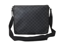 画像をギャラリービューアに読み込む, LOUIS VUITTON ルイヴィトン ダミエ グラフィット ダニエルMM ショルダーバッグ N58029 ブラック 美品 中古 61583