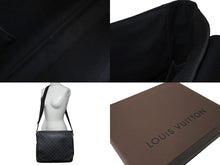 画像をギャラリービューアに読み込む, LOUIS VUITTON ルイヴィトン ダミエ グラフィット ダニエルMM ショルダーバッグ N58029 ブラック 美品 中古 61583