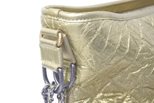 画像をギャラリービューアに読み込む, CHANEL シャネル ガブリエル ドゥ ショルダーバッグ ホーボー ココマーク A93824 24番台 2017年 カーフ ゴールド 美品 中古 61588