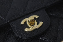 画像をギャラリービューアに読み込む, 未使用品 CHANEL シャネル Wフラップ 23 ショルダーバッグ キャビアスキン ランダム マトラッセ ゴールド金具 ブラック 中古 61590