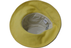 CHANEL CHANEL Sports Line Logo Bucket Hat Yellow Beige Here Mark Hat Accessory Size 57 Good Condition Used 61618