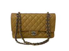 画像をギャラリービューアに読み込む, 極美品 CHANEL シャネル Wフラップマトラッセ 25cm ショルダーバッグ ブロンズ ソフトキャビア 17番台 中古 61624