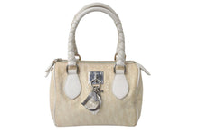 Load image into Gallery viewer, Christian Dior クリスチャンディオール ハンドバッグ トロッター ロゴ NLC44157 アイボリー レザー キャンバス 美品 中古 61627