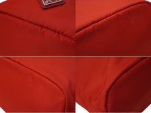Load image into Gallery viewer, PRADA プラダ ナイロン 巾着 ポーチ レッド トライアングルロゴ 小物入れ ミニバッグ レザー テスート 美品 中古 61644