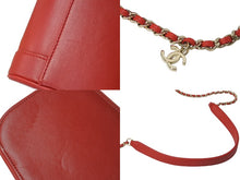 画像をギャラリービューアに読み込む, 極美品 CHANEL シャネル 2wayチェーンバニティバッグ 27番台 ココマーク カーフスキン レッド ゴールド金具 中古 61646