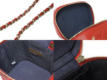 画像をギャラリービューアに読み込む, 極美品 CHANEL シャネル 2wayチェーンバニティバッグ 27番台 ココマーク カーフスキン レッド ゴールド金具 中古 61646