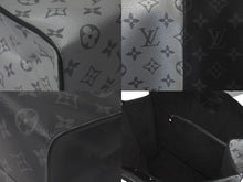 画像をギャラリービューアに読み込む, LOUIS VUITTON ルイ ヴィトン モノグラム エクリプス スプリット トートバック M43816 18SS シルバー ブラック 美品 中古 61647
